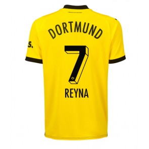 Borussia Dortmund Giovanni Reyna #7 Replika Hjemmebanetrøje 2023-24 Kortærmet